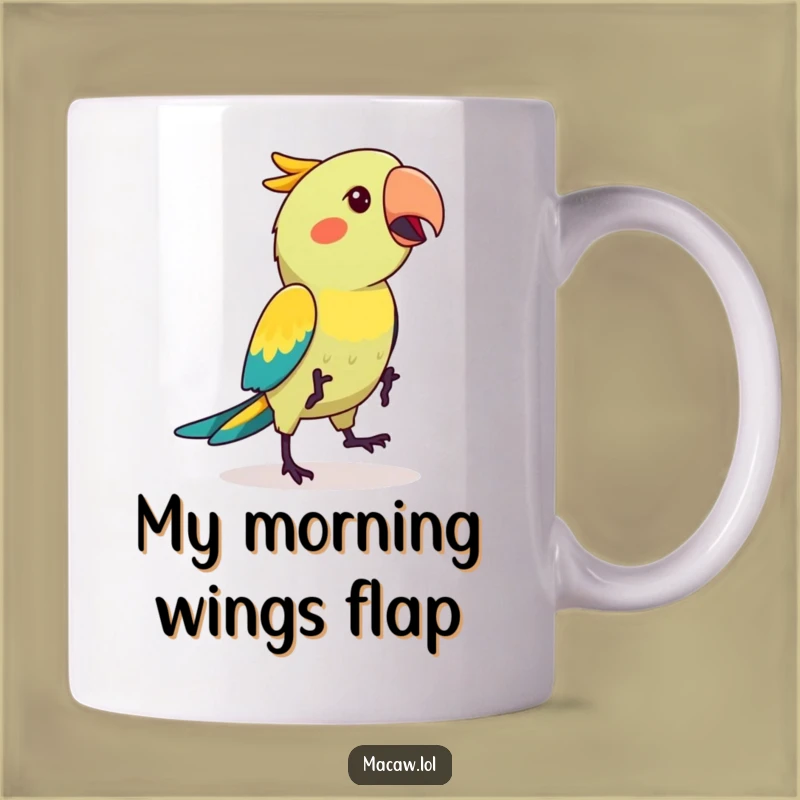 Funny Kawaii Macaw Hop Dance Mug: A Hilarious Gift For Bird Lovers