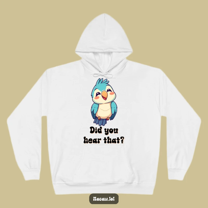 Funny Kawaii Macaw Hoodie: Cozy Silly Comfort, Perfect Humorous Gift