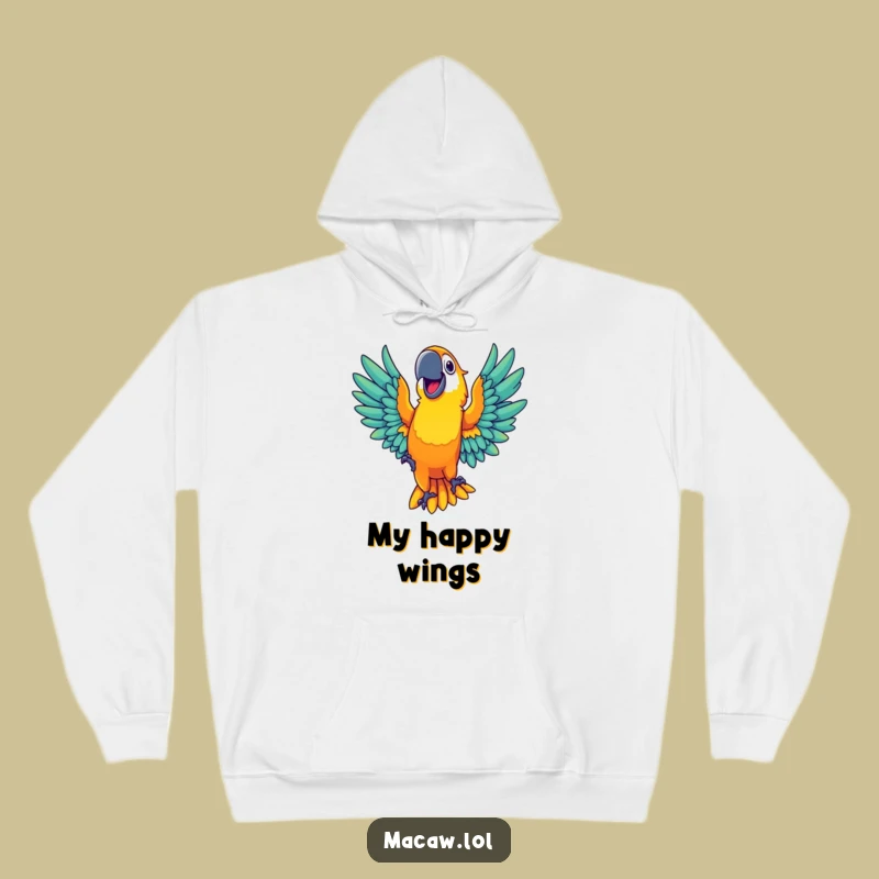 Funny Dancing Macaw Hoodie: Cozy Comfort for Vibrant Souls