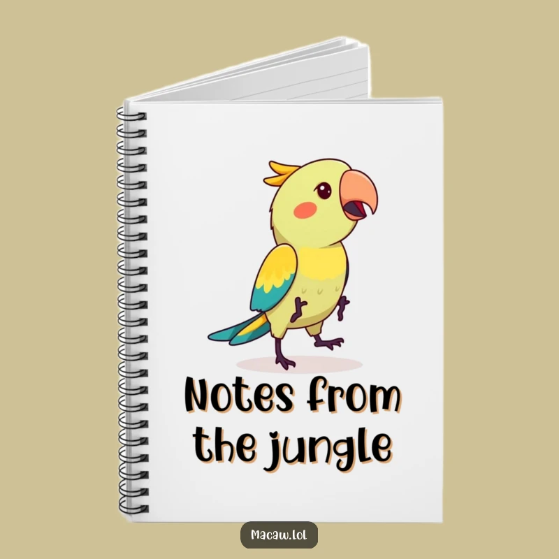 Funny Kawaii Macaw Hop Dance Notebook: Jot Down Ideas with a Smile