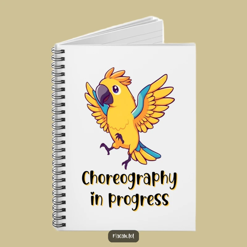 Funny Macaw Dancer Notebook: Energetic Bird's Notes, Perfect Funny Gift for Creators