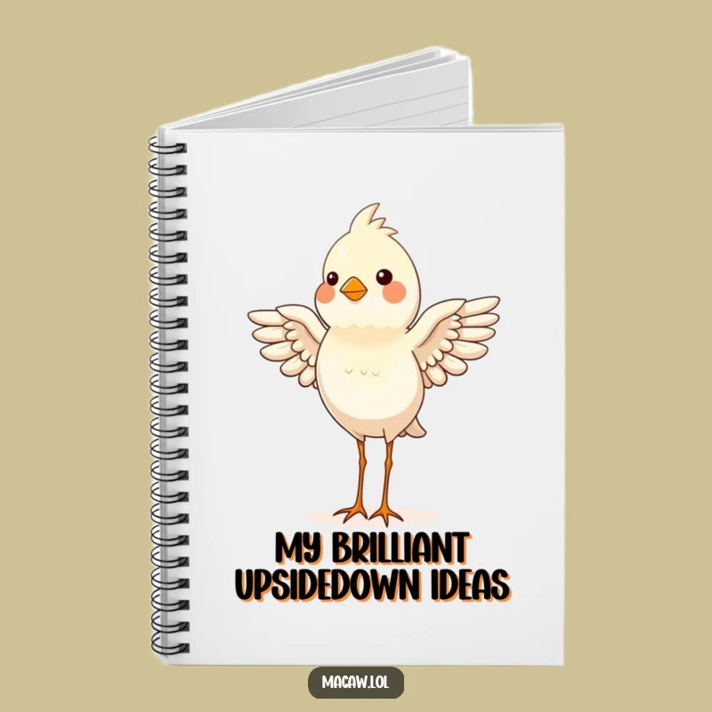 Funny Bird Headstand Notebook - Proud Balancing Act Journal
