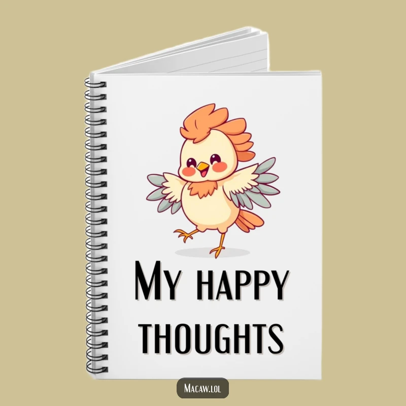 Funny Jigging Bird Notebook: Journal Your Adventures with a Dancing Bird