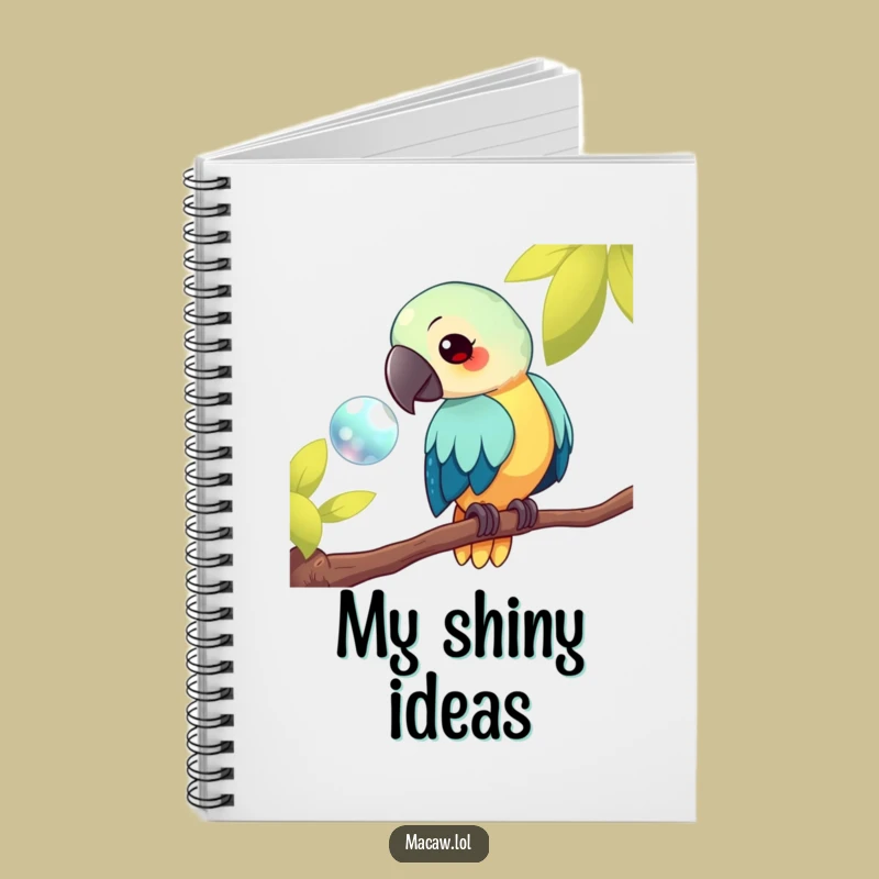 Funny Kawaii Macaw Notebook: Cute Cartoon Journal, Hilarious Gift