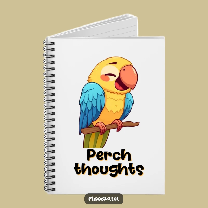 Funny Macaw Face Notebook: Jot Down Notes with a Quirky Bird's Hilarious Look!
