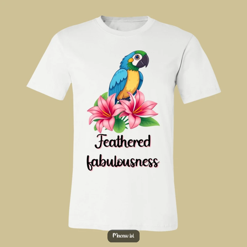 Funny Macaw T-Shirt: Tropical Pride, a Bold and Vibrant Tee