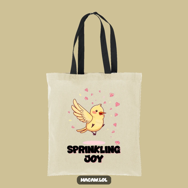 Funny Confetti Bird Tote Bag: Carry Your Celebration in Style